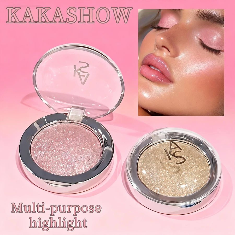 Kakashow Pearl Shine Highlighting Cream — Glitter Glow for Eyes & Face - Mzunye