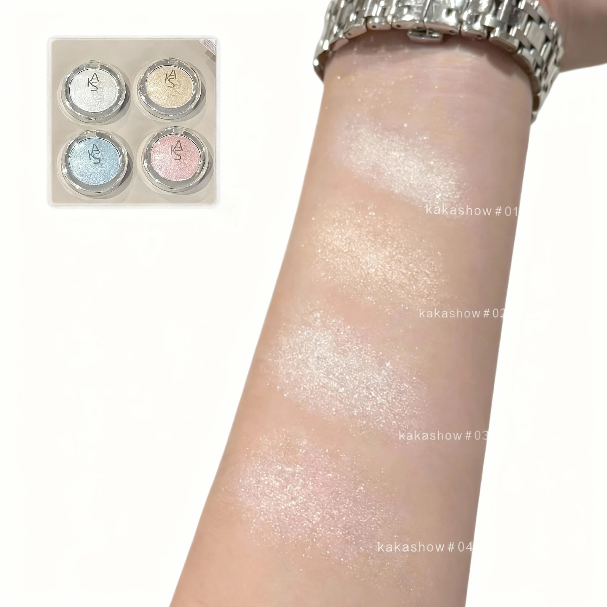 Kakashow Pearl Shine Highlighting Cream — Glitter Glow for Eyes & Face - Mzunye