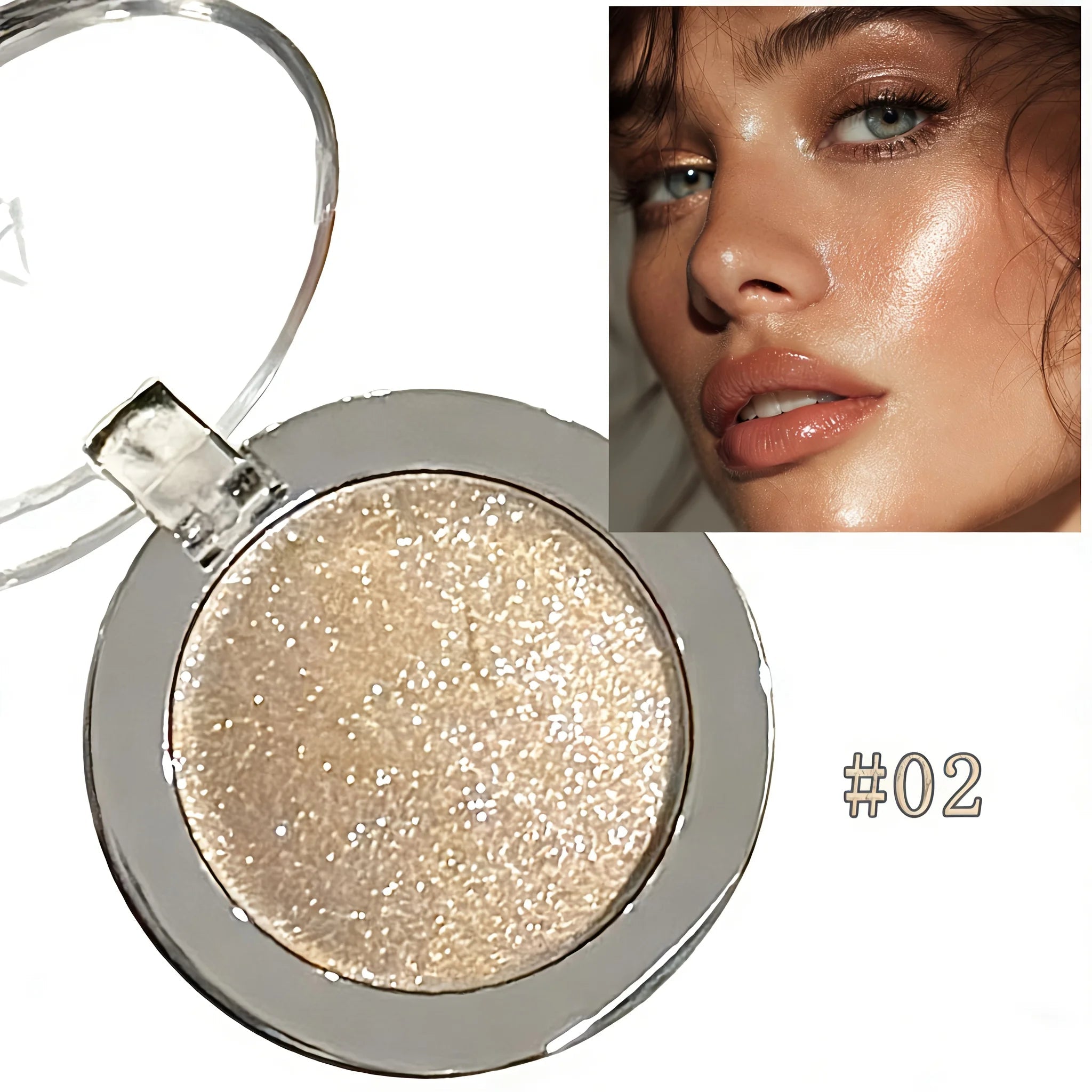 Kakashow Pearl Shine Highlighting Cream — Glitter Glow for Eyes & Face - Mzunye