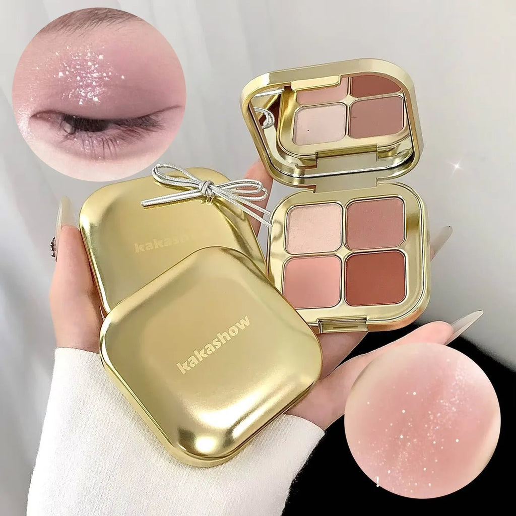 Kakashow Sunset Magic Eyeshadow Palette — Pearl & Matte Korean Eye Makeup - Mzunye