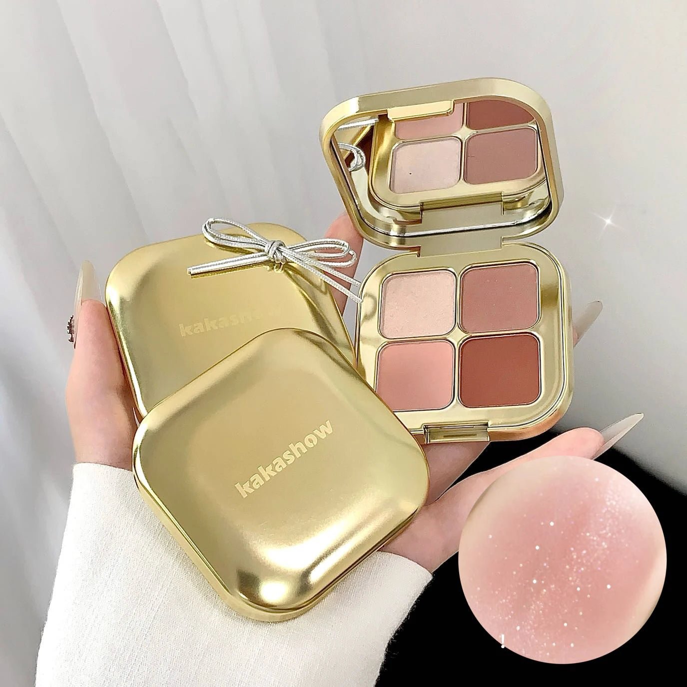 Kakashow Sunset Magic Eyeshadow Palette — Pearl & Matte Korean Eye Makeup - Mzunye