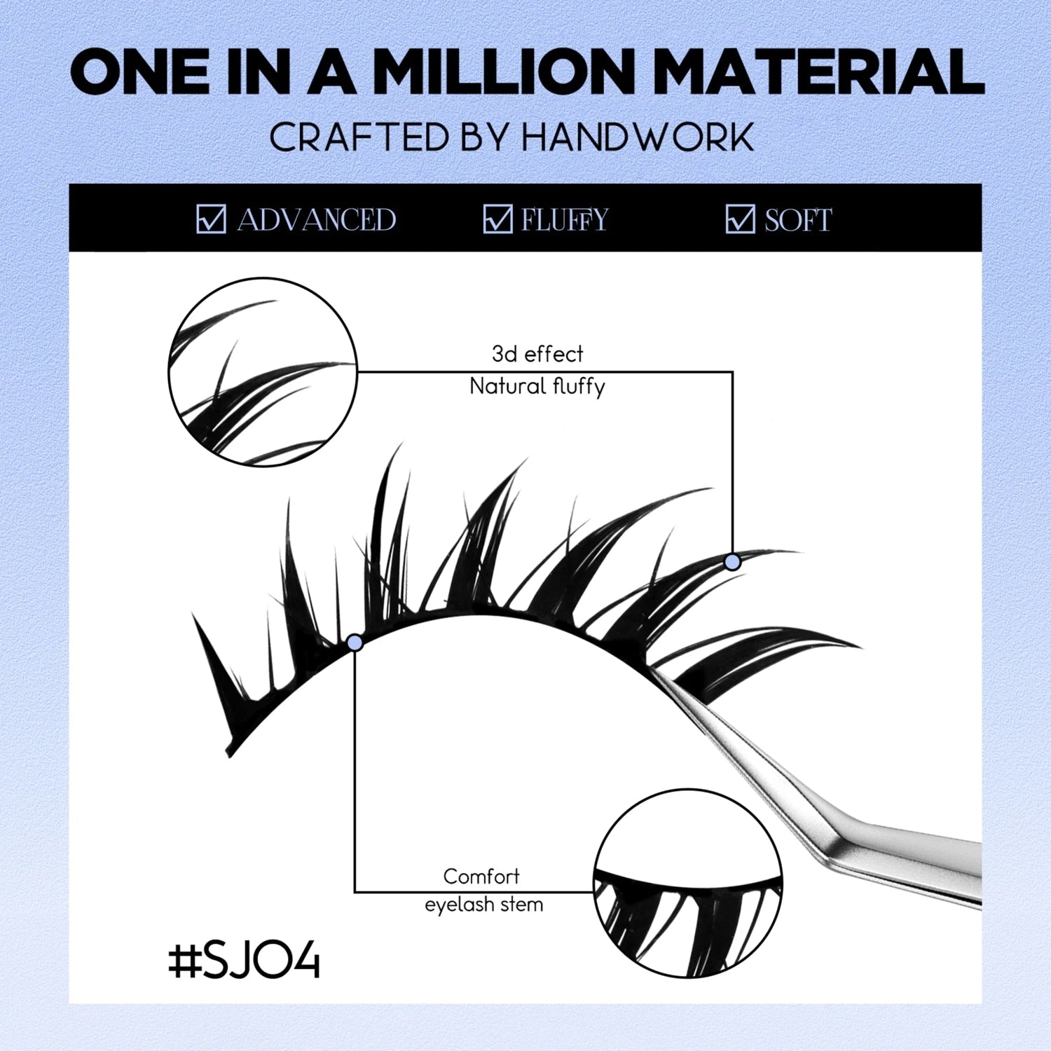 Lasvirey 3D Faux Mink Cat Eye Lashes — Manga - Inspired Wispy Winged Design - Mzunye