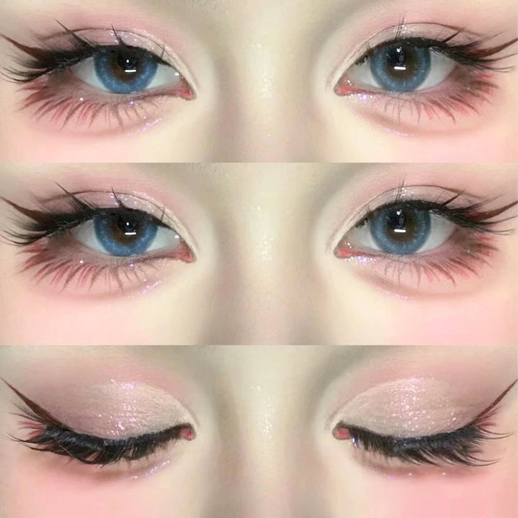 Lasvirey 3D Faux Mink Cat Eye Lashes — Manga - Inspired Wispy Winged Design - Mzunye