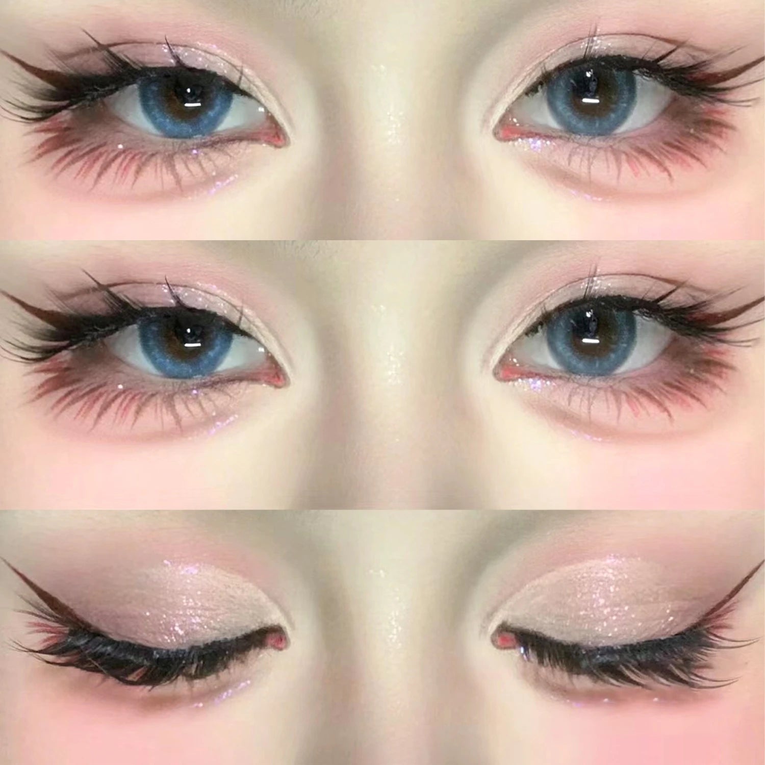 Lasvirey 3D Faux Mink Cat Eye Lashes — Manga - Inspired Wispy Winged Design - Mzunye