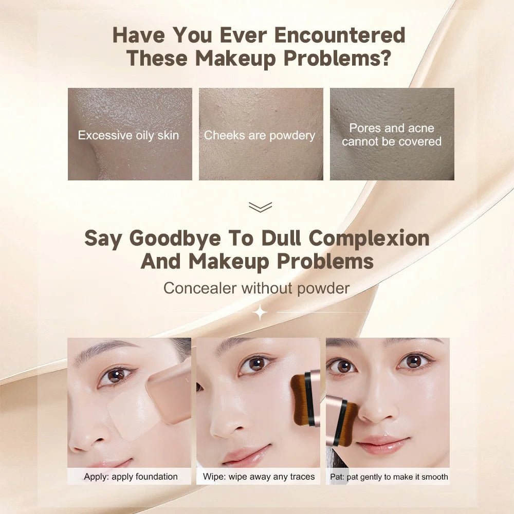 Life Girls Dual - Ended Foundation Stick with Brush — Hydrating, Flawless & Long - Lasting - Mzunye