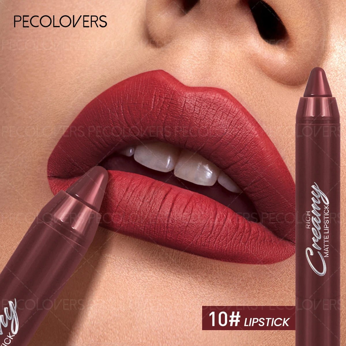 Lip Liner Lipstick — Plumping Contour Lip Pencil for Charming Fuller Lips in 12 Shades - Mzunye