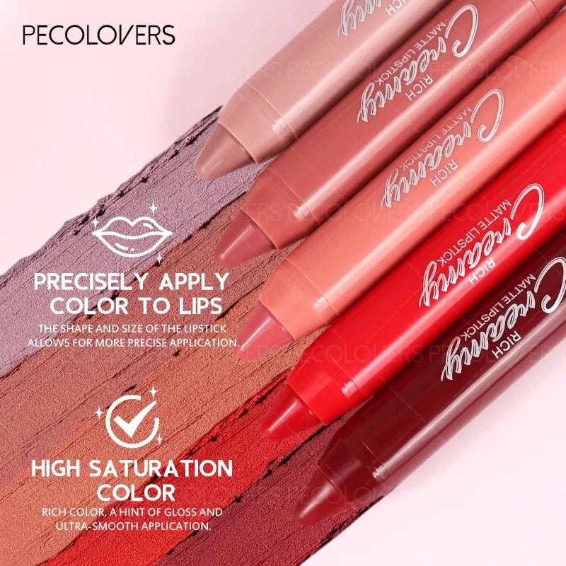 Lip Liner Lipstick — Plumping Contour Lip Pencil for Charming Fuller Lips in 12 Shades - Mzunye