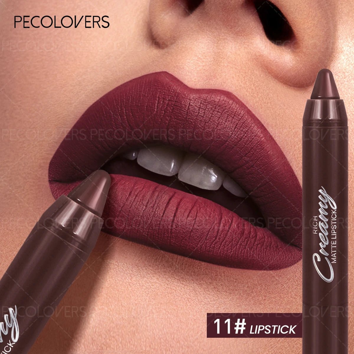 Lip Liner Lipstick — Plumping Contour Lip Pencil for Charming Fuller Lips in 12 Shades - Mzunye