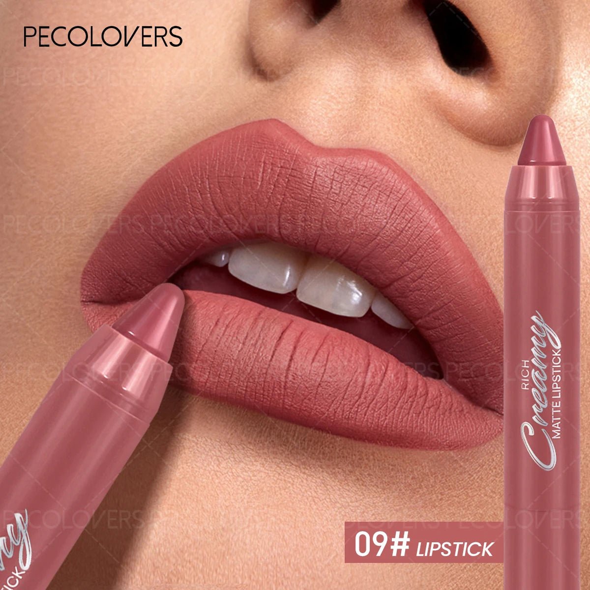 Lip Liner Lipstick — Plumping Contour Lip Pencil for Charming Fuller Lips in 12 Shades - Mzunye