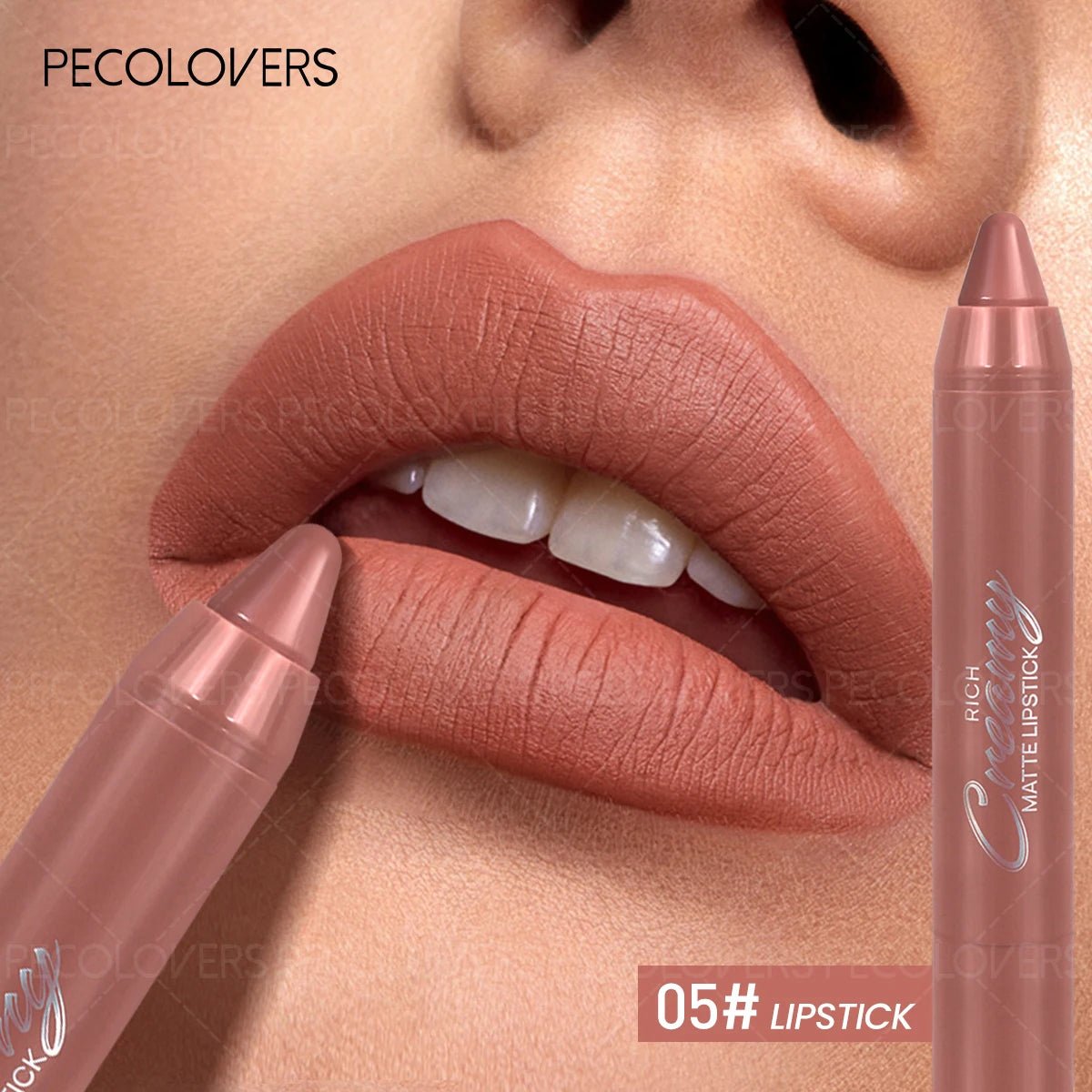 Lip Liner Lipstick — Plumping Contour Lip Pencil for Charming Fuller Lips in 12 Shades - Mzunye