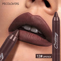Lip Liner Lipstick — Plumping Contour Lip Pencil for Charming Fuller Lips in 12 Shades - Mzunye