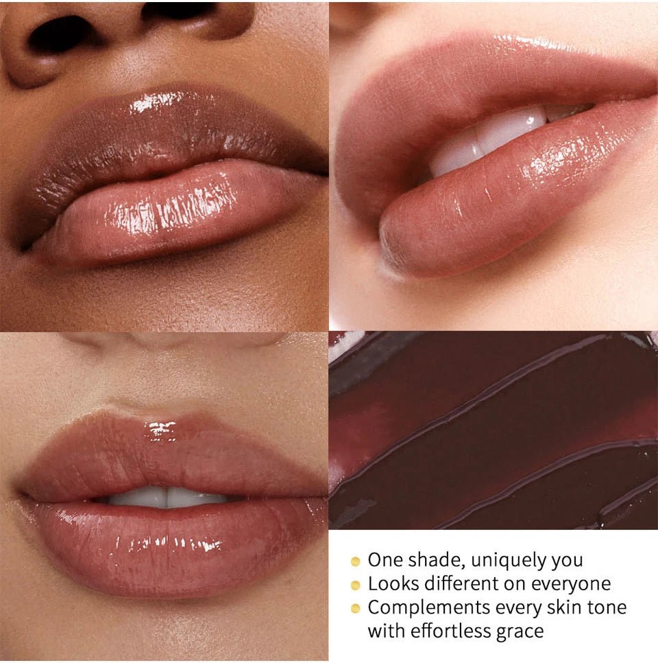Lip Plumper Gloss & Lipstick — Long - Lasting Moisturizing Natural Plumping Lip Care - Mzunye