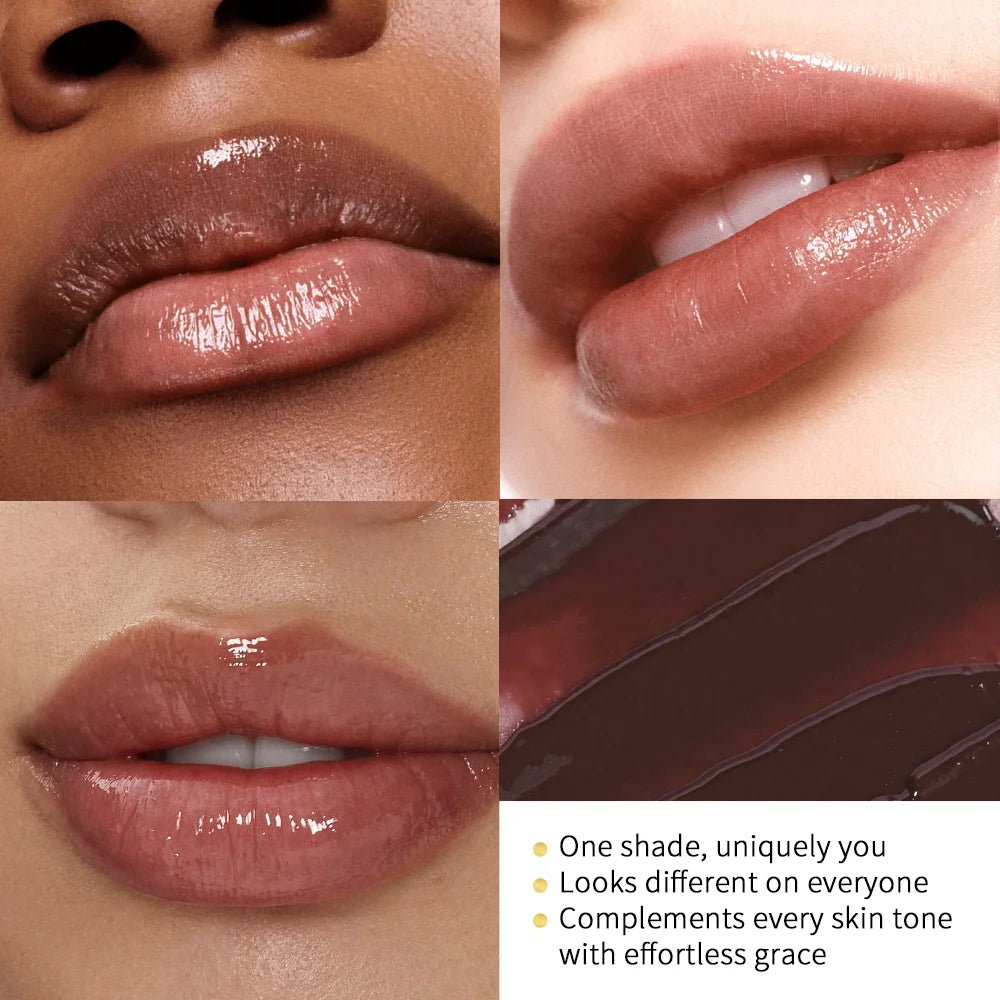 Lip Plumper Gloss & Lipstick — Long - Lasting Moisturizing Natural Plumping Lip Care - Mzunye