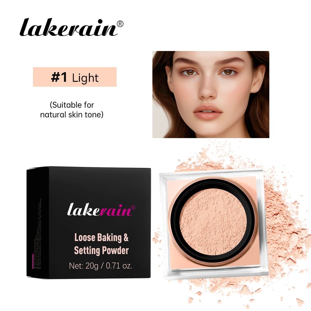 Loose Baking & Setting Powder – Long - Lasting Matte Finish with Oil Control - Mzunye