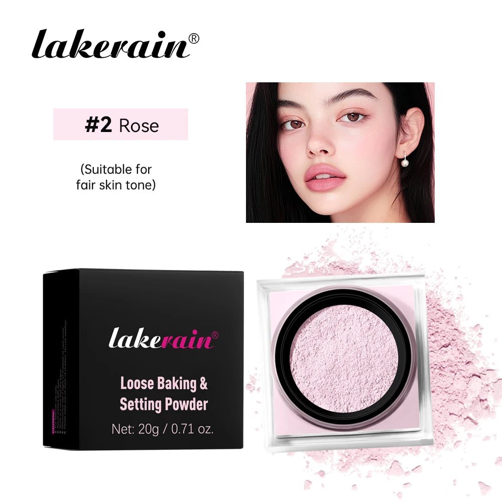 Loose Baking & Setting Powder – Long - Lasting Matte Finish with Oil Control - Mzunye