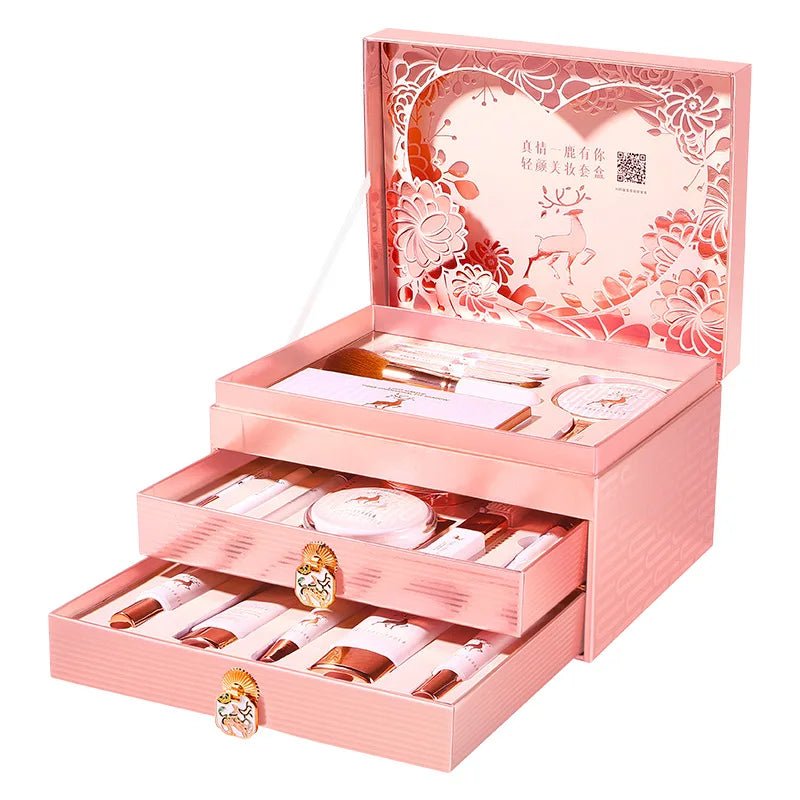 Luxury 20 - Piece Makeup Gift Box — Complete Beauty Set for Birthdays & Valentine's Day - Mzunye