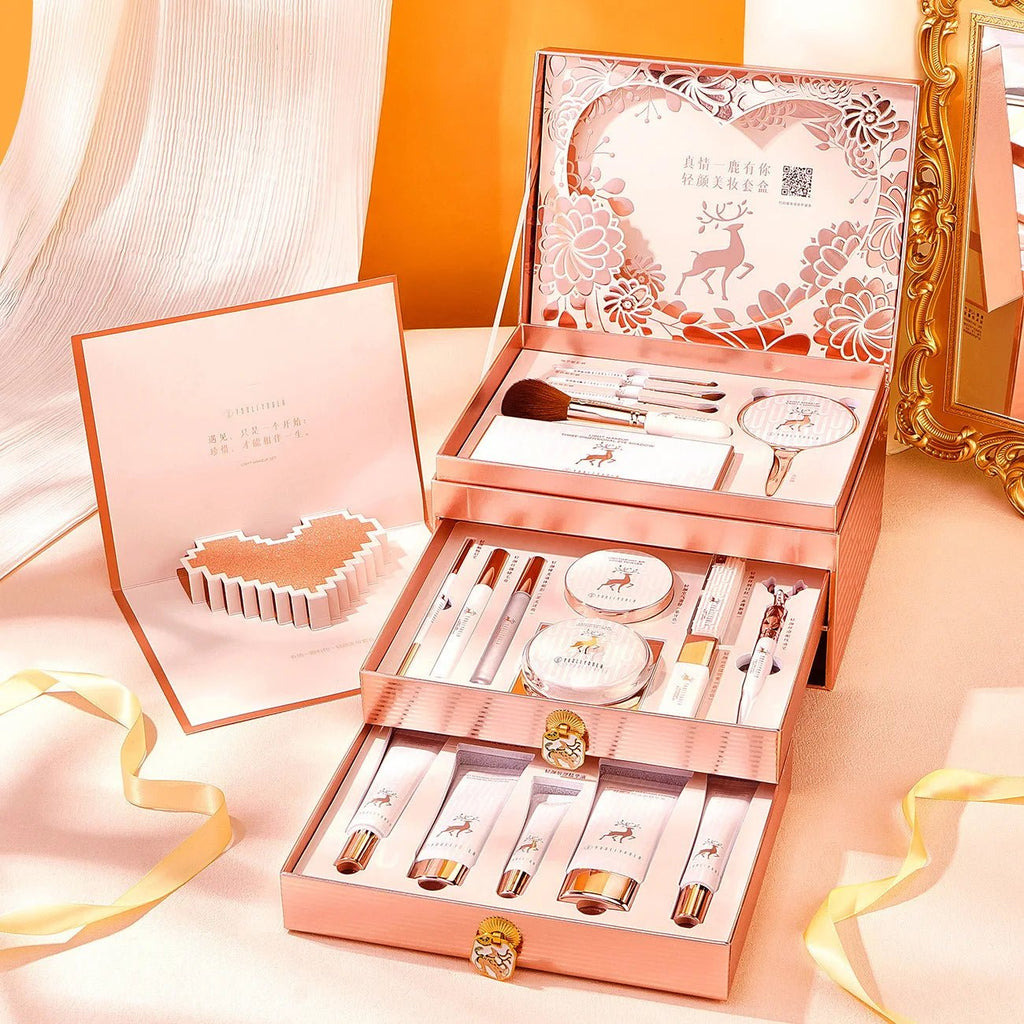 Luxury 20 - Piece Makeup Gift Box — Complete Beauty Set for Birthdays & Valentine's Day - Mzunye