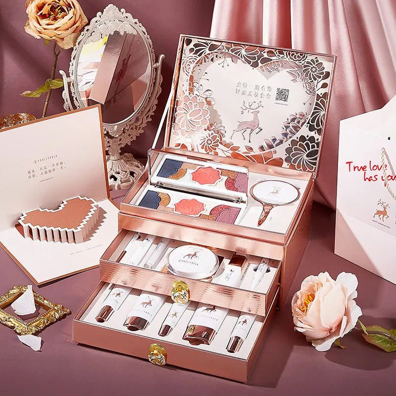 Luxury 20 - Piece Makeup Gift Box — Complete Beauty Set for Birthdays & Valentine's Day - Mzunye