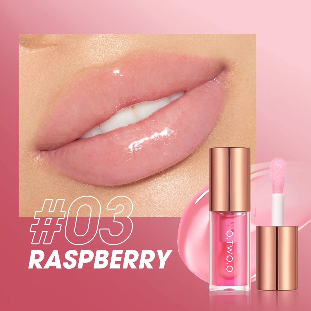 Luxury Glitter Lip Oil Plumper — Moisturizing Non - Sticky Tinted Gloss - Mzunye