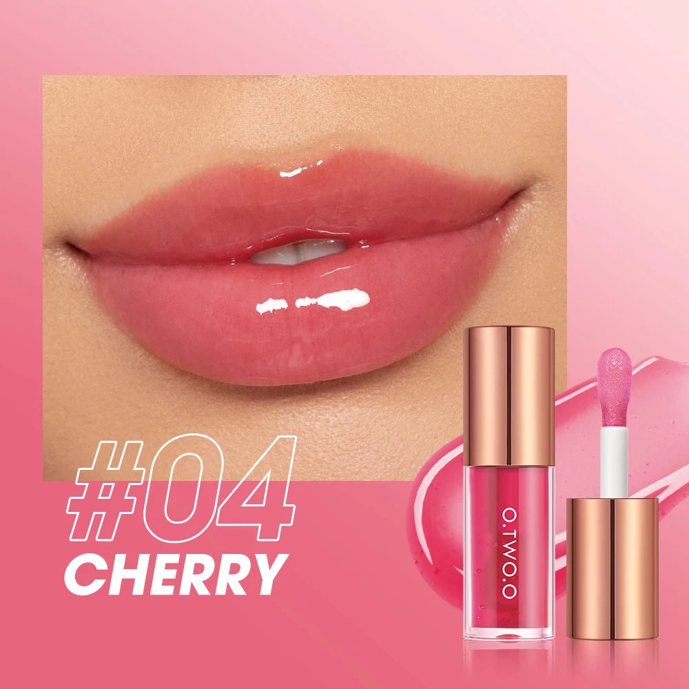 Luxury Glitter Lip Oil Plumper — Moisturizing Non - Sticky Tinted Gloss - Mzunye