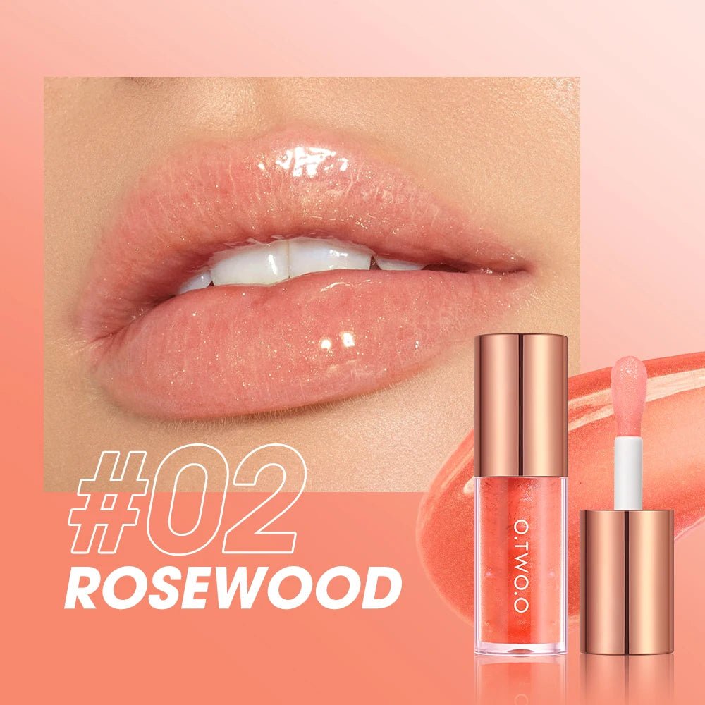 Luxury Glitter Lip Oil Plumper — Moisturizing Non - Sticky Tinted Gloss - Mzunye