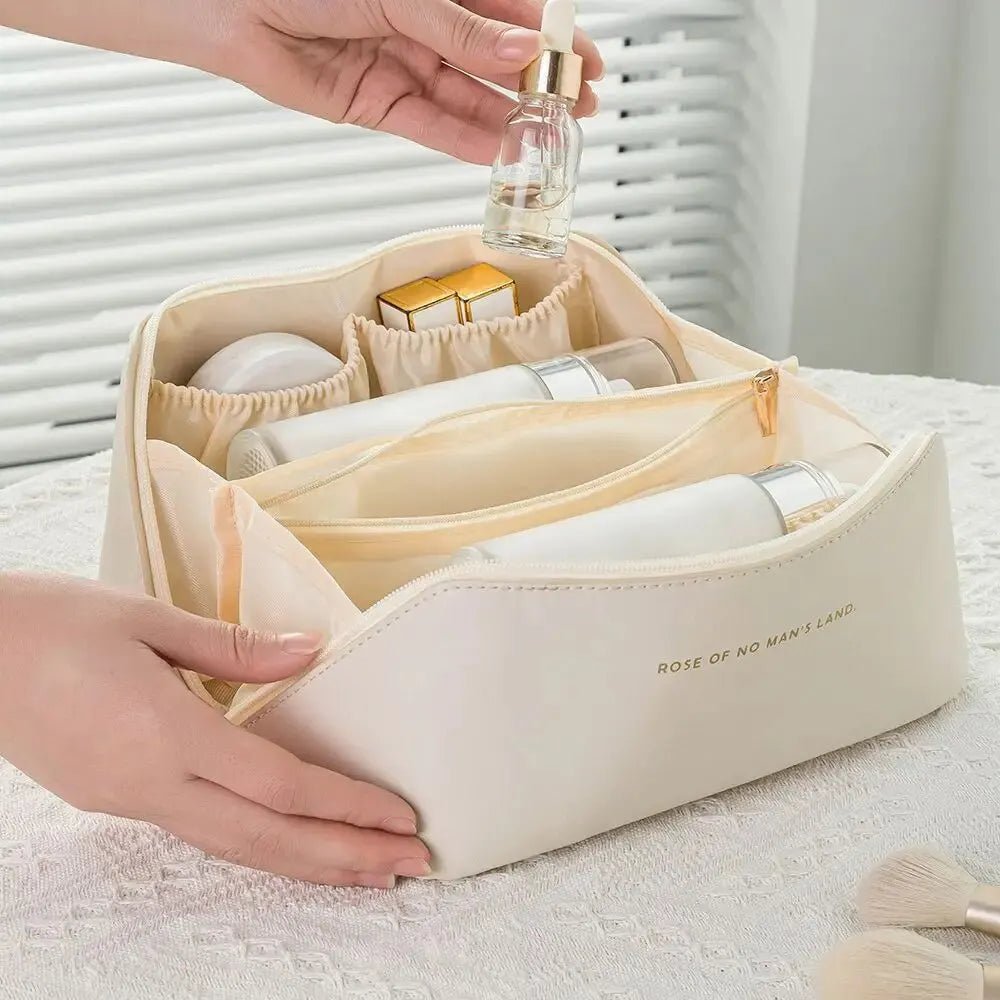Luxury Travel Makeup Organizer Bag — Zip Cosmetic Case in 4 Colours - Mzunye