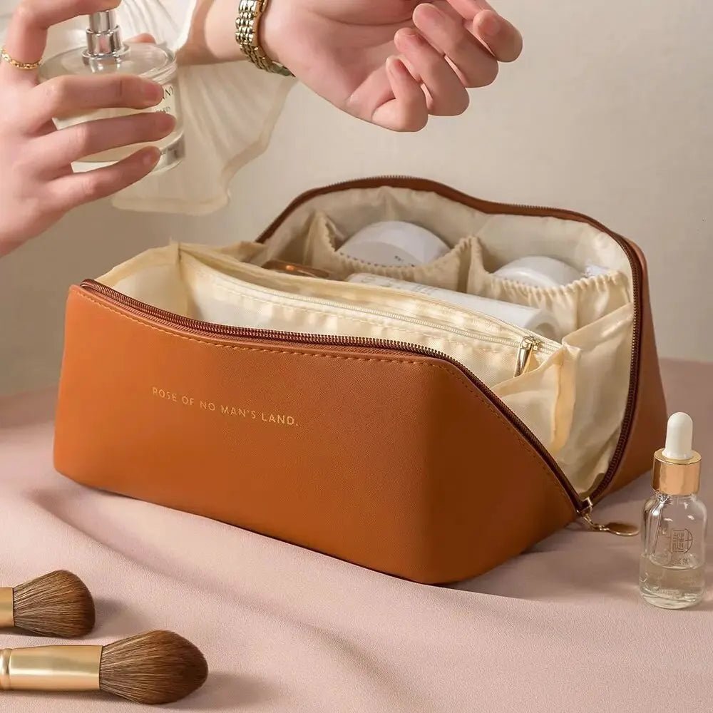 Luxury Travel Makeup Organizer Bag — Zip Cosmetic Case in 4 Colours - Mzunye