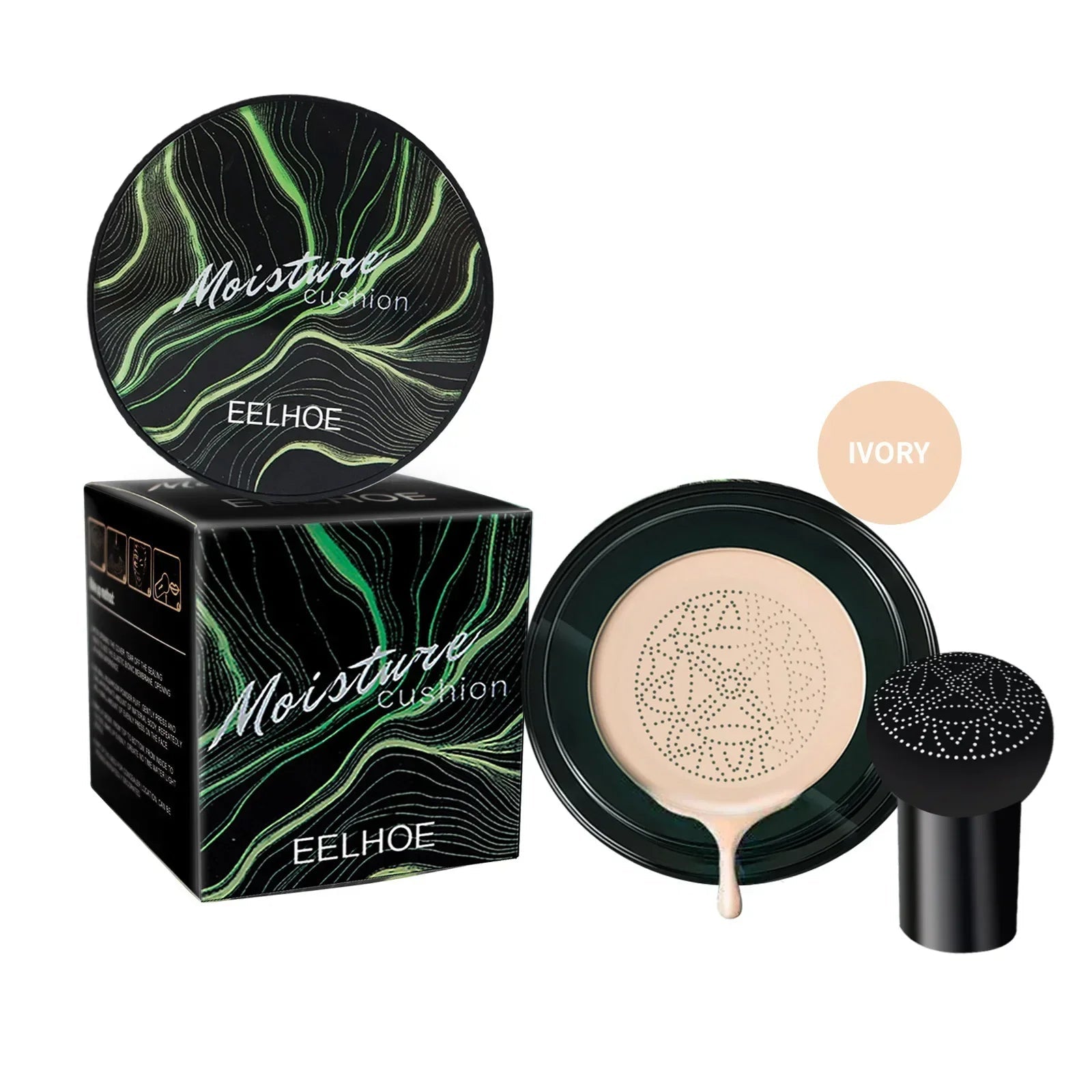 Magic Air Cushion CC Cream — Mushroom Applicator, Full Coverage & Waterproof - Mzunye