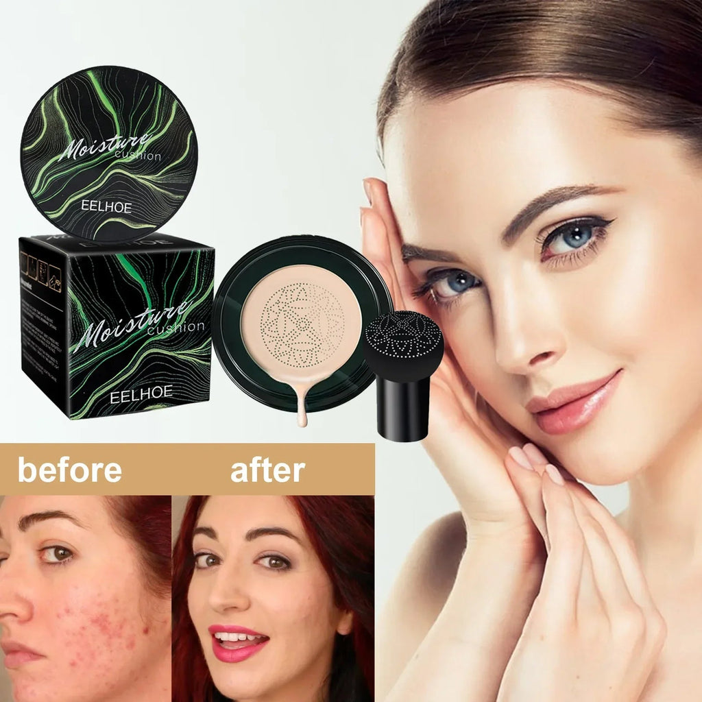 Magic Air Cushion CC Cream — Mushroom Applicator, Full Coverage & Waterproof - Mzunye