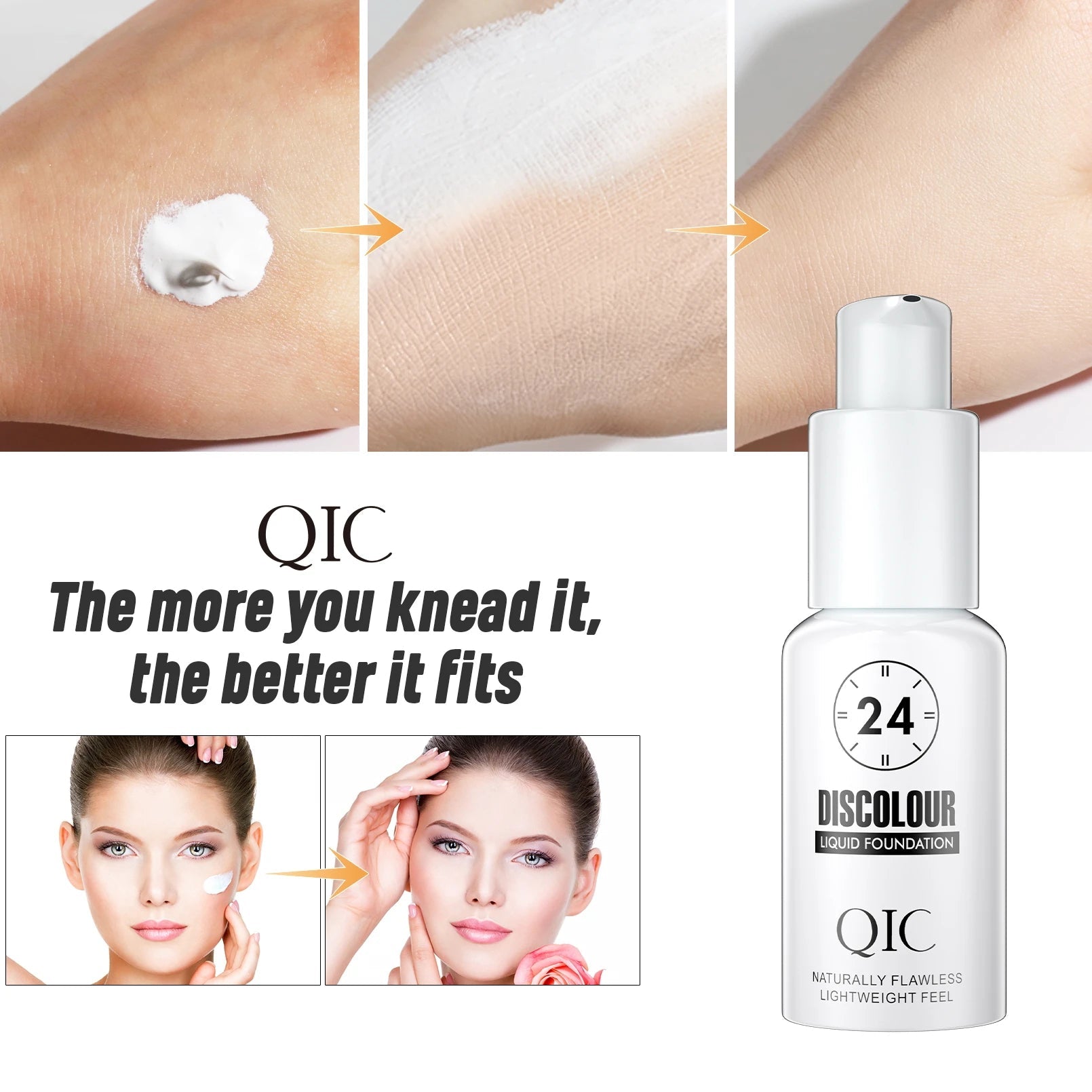 Magic Color Changing Foundation – Soft Matte Long - Lasting Hydrating Base - Mzunye