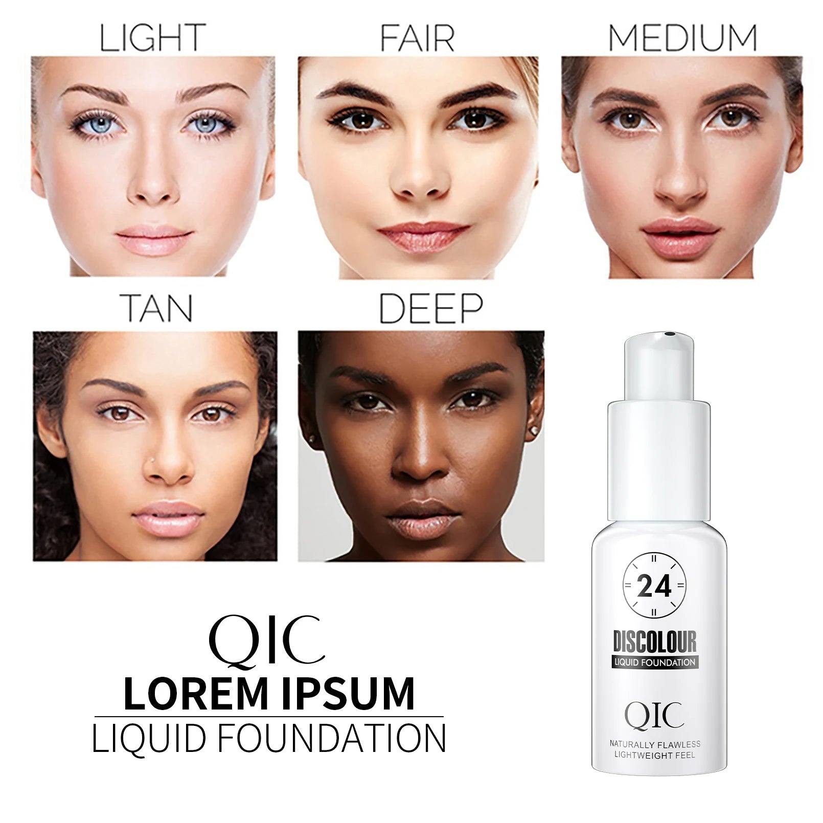 Magic Color Changing Foundation – Soft Matte Long - Lasting Hydrating Base - Mzunye