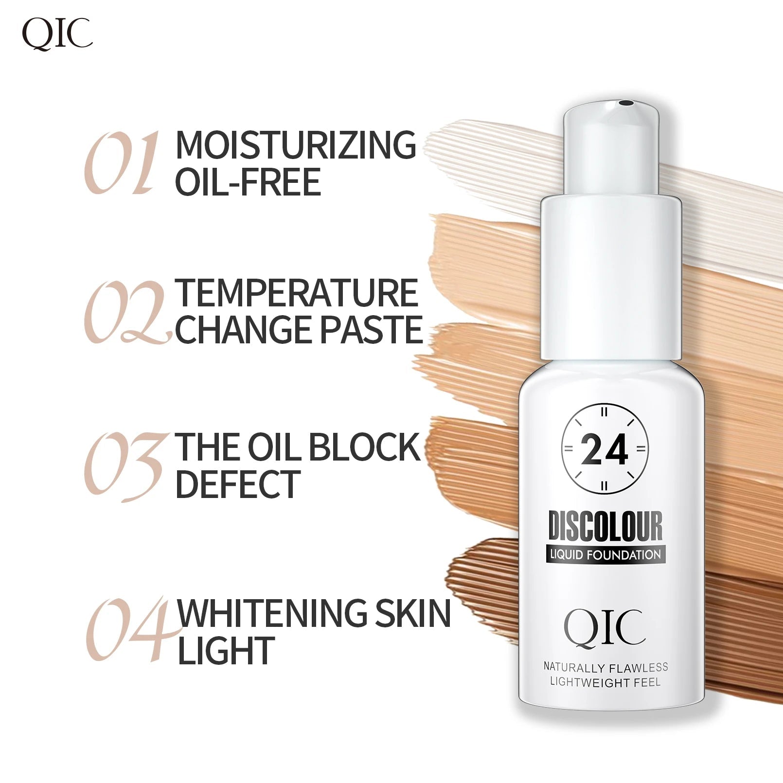 Magic Color Changing Foundation – Soft Matte Long - Lasting Hydrating Base - Mzunye