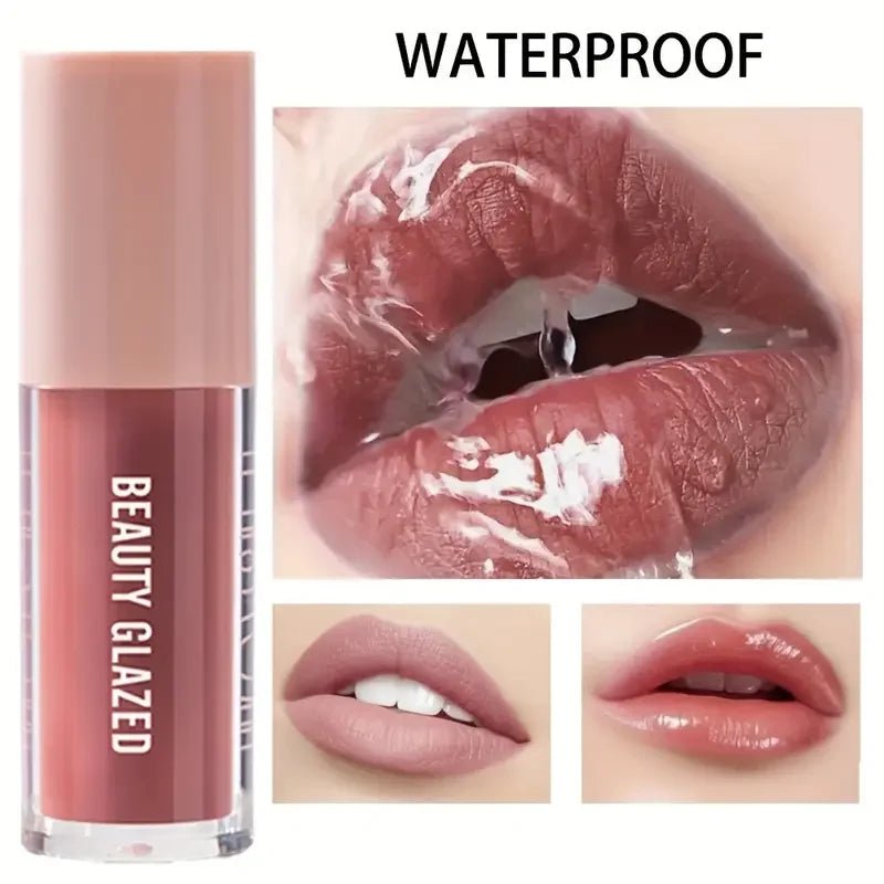Matte Lip Liner & Glaze Combo Set — Waterproof Long - Lasting Red Brown Pink Beige Lip Makeup - Mzunye