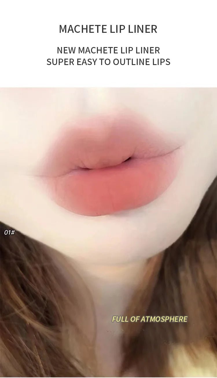 Matte Lip Liner Pen — Waterproof Long - Lasting Lip Outline Lipstick Pencil in 5 Shades - Mzunye