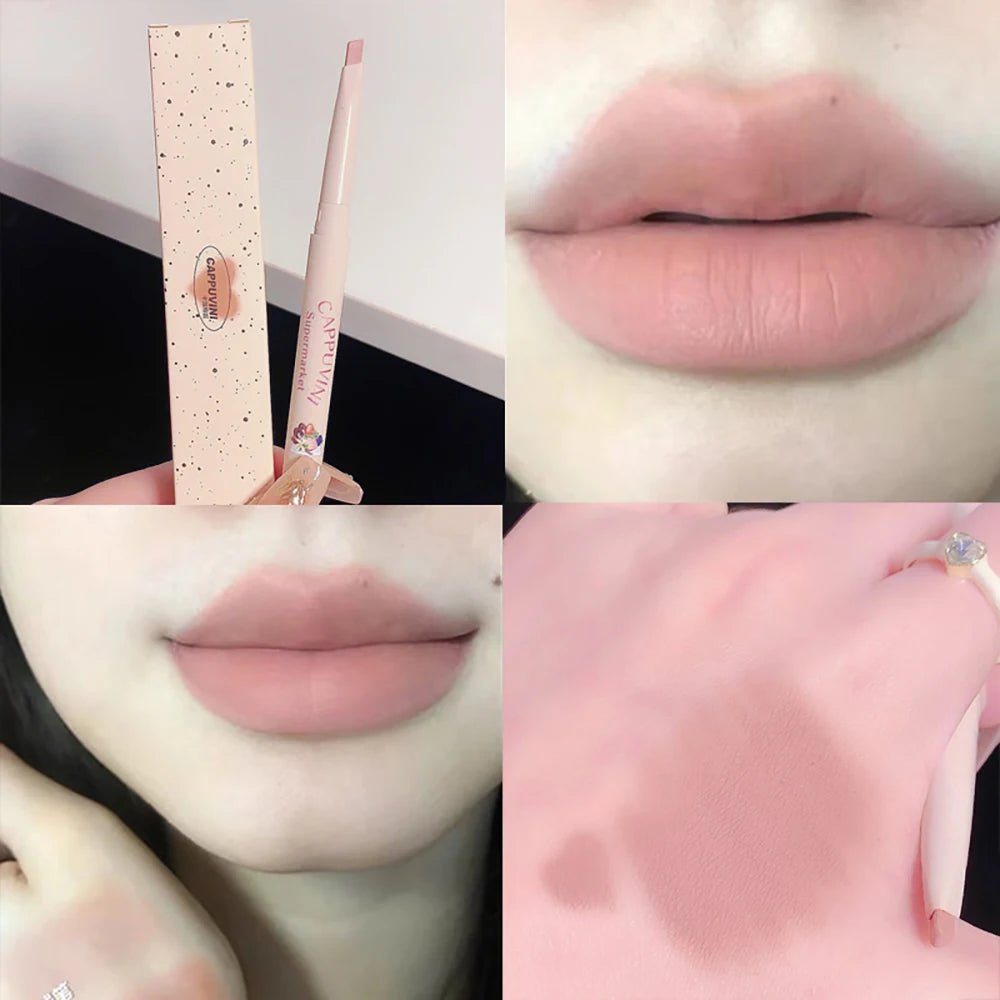 Matte Lip Liner Pen — Waterproof Long - Lasting Lip Outline Lipstick Pencil in 5 Shades - Mzunye