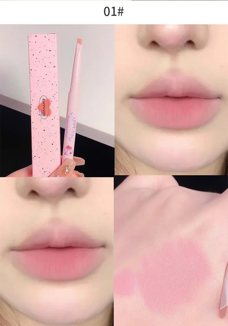 Matte Lip Liner Pen — Waterproof Long - Lasting Lip Outline Lipstick Pencil in 5 Shades - Mzunye