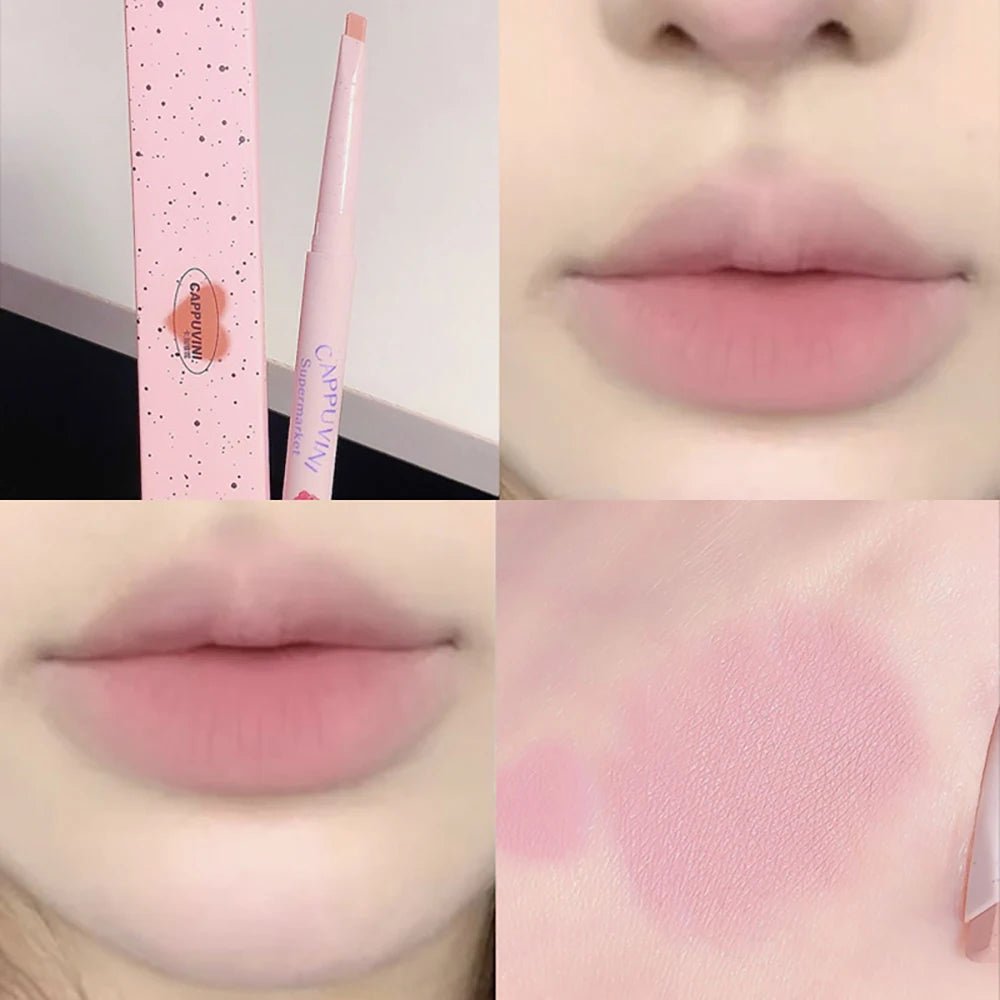 Matte Lip Liner Pen — Waterproof Long - Lasting Lip Outline Lipstick Pencil in 5 Shades - Mzunye