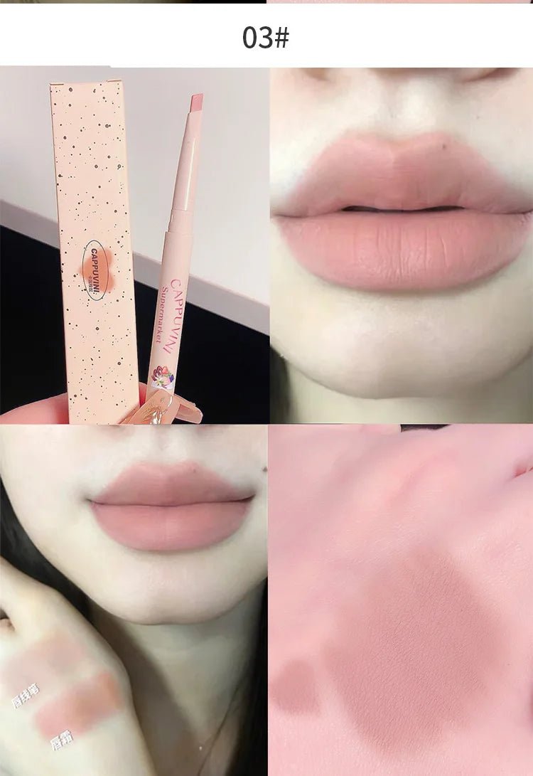 Matte Lip Liner Pen — Waterproof Long - Lasting Lip Outline Lipstick Pencil in 5 Shades - Mzunye