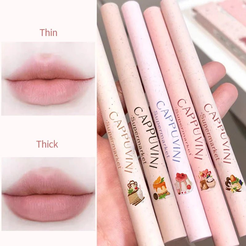 Matte Lip Liner Pen — Waterproof Long - Lasting Lip Outline Lipstick Pencil in 5 Shades - Mzunye