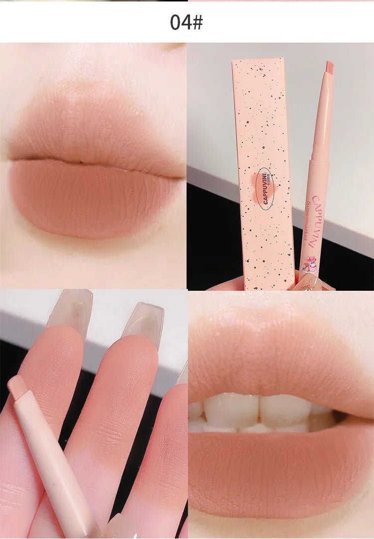 Matte Lip Liner Pen — Waterproof Long - Lasting Lip Outline Lipstick Pencil in 5 Shades - Mzunye
