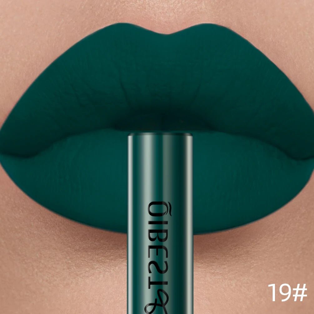 Matte Liquid Lipstick — Waterproof Long - Lasting Velvet Lip Gloss in 24 Natural & Bold Shades - Mzunye