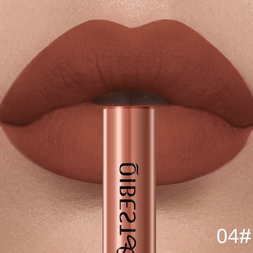 Matte Liquid Lipstick — Waterproof Long - Lasting Velvet Lip Gloss in 24 Natural & Bold Shades - Mzunye