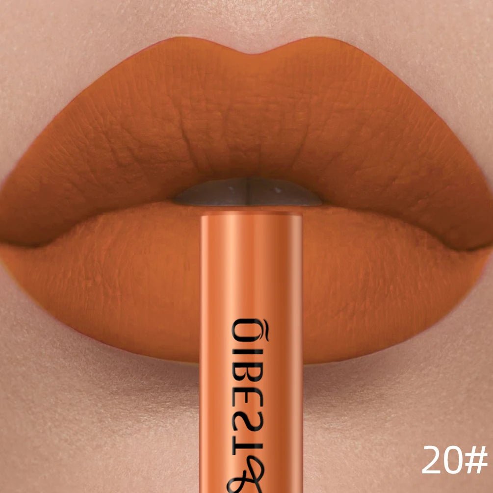 Matte Liquid Lipstick — Waterproof Long - Lasting Velvet Lip Gloss in 24 Natural & Bold Shades - Mzunye