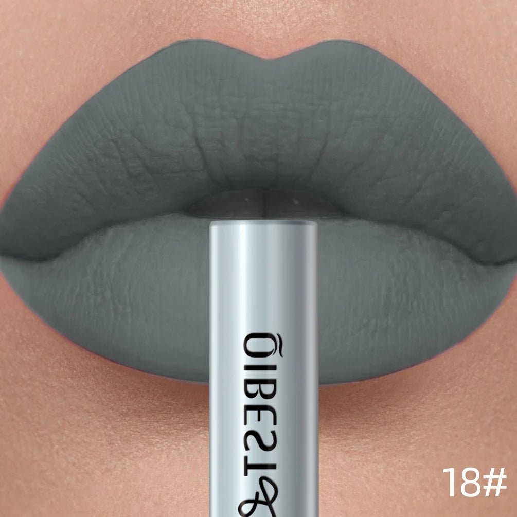 Matte Liquid Lipstick — Waterproof Long - Lasting Velvet Lip Gloss in 24 Natural & Bold Shades - Mzunye