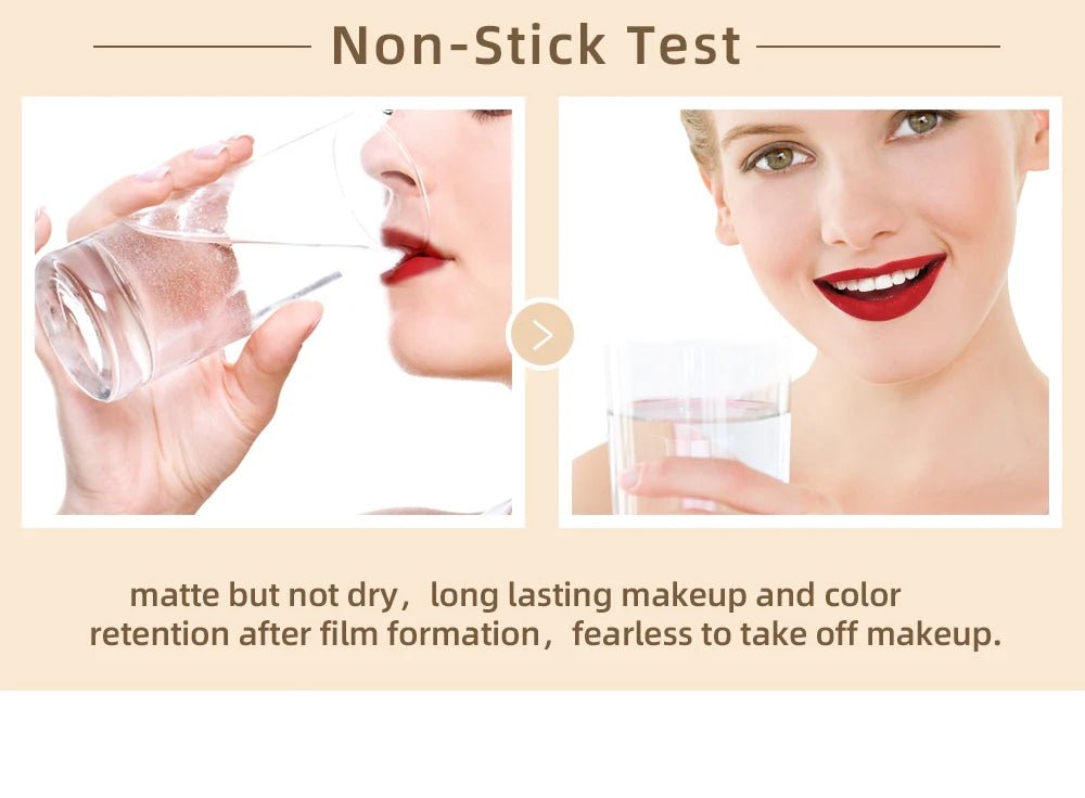 Matte Liquid Lipstick — Waterproof Long - Lasting Velvet Lip Gloss in 24 Natural & Bold Shades - Mzunye