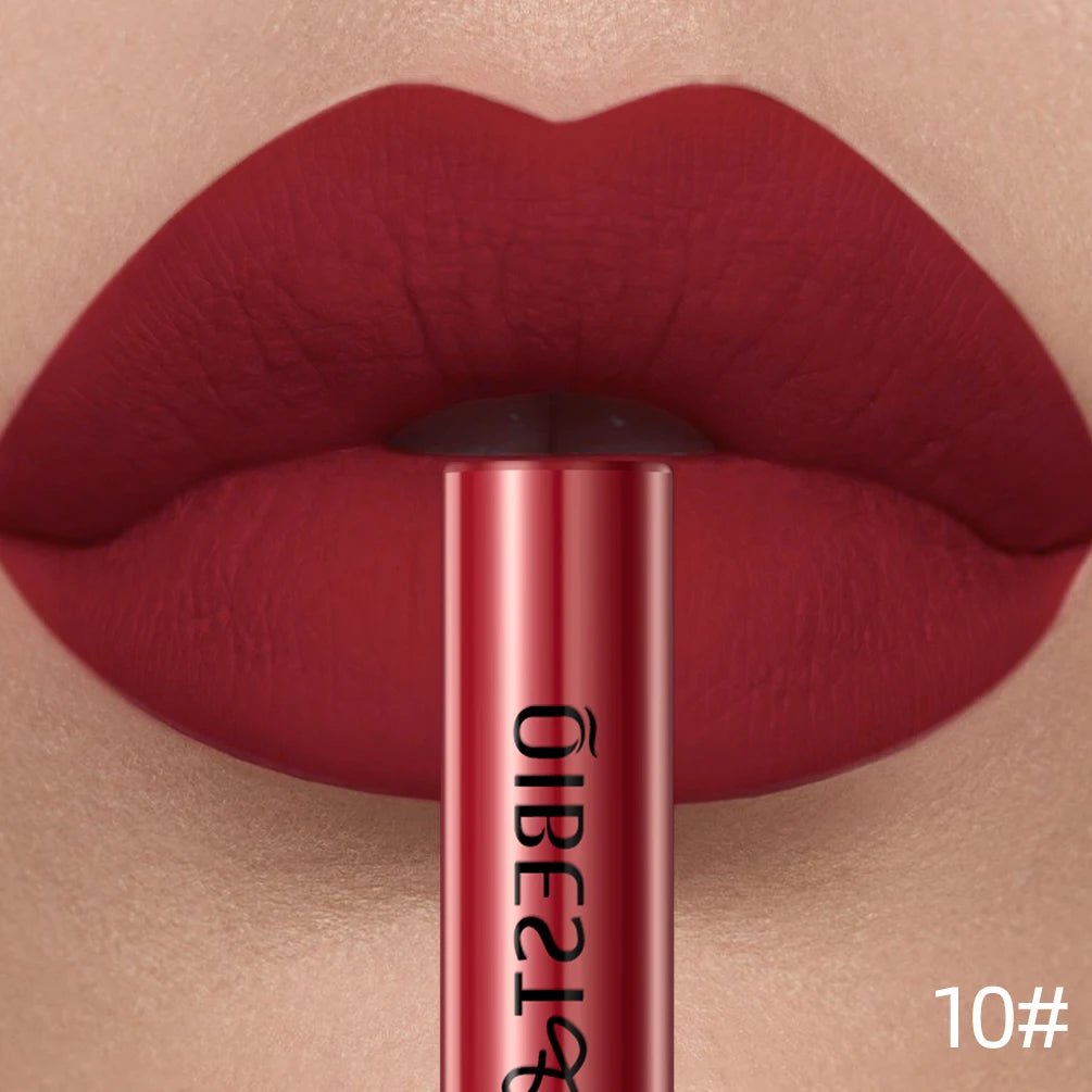 Matte Liquid Lipstick — Waterproof Long - Lasting Velvet Lip Gloss in 24 Natural & Bold Shades - Mzunye