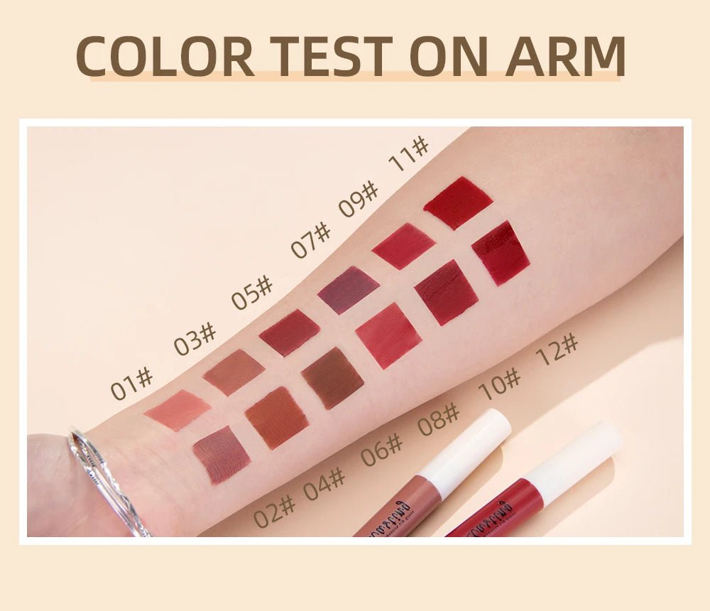 Matte Liquid Lipstick — Waterproof Long - Lasting Velvet Lip Gloss in 24 Natural & Bold Shades - Mzunye