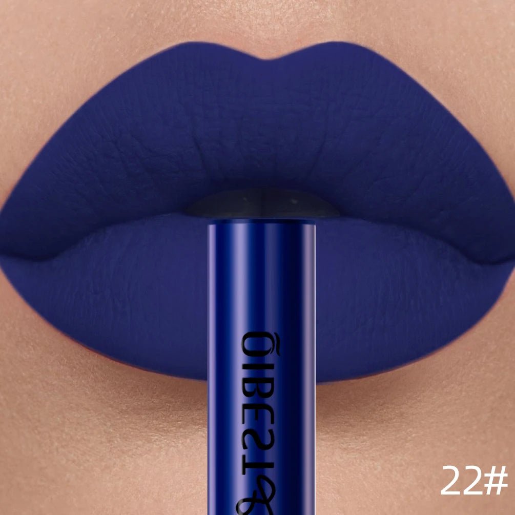 Matte Liquid Lipstick — Waterproof Long - Lasting Velvet Lip Gloss in 24 Natural & Bold Shades - Mzunye