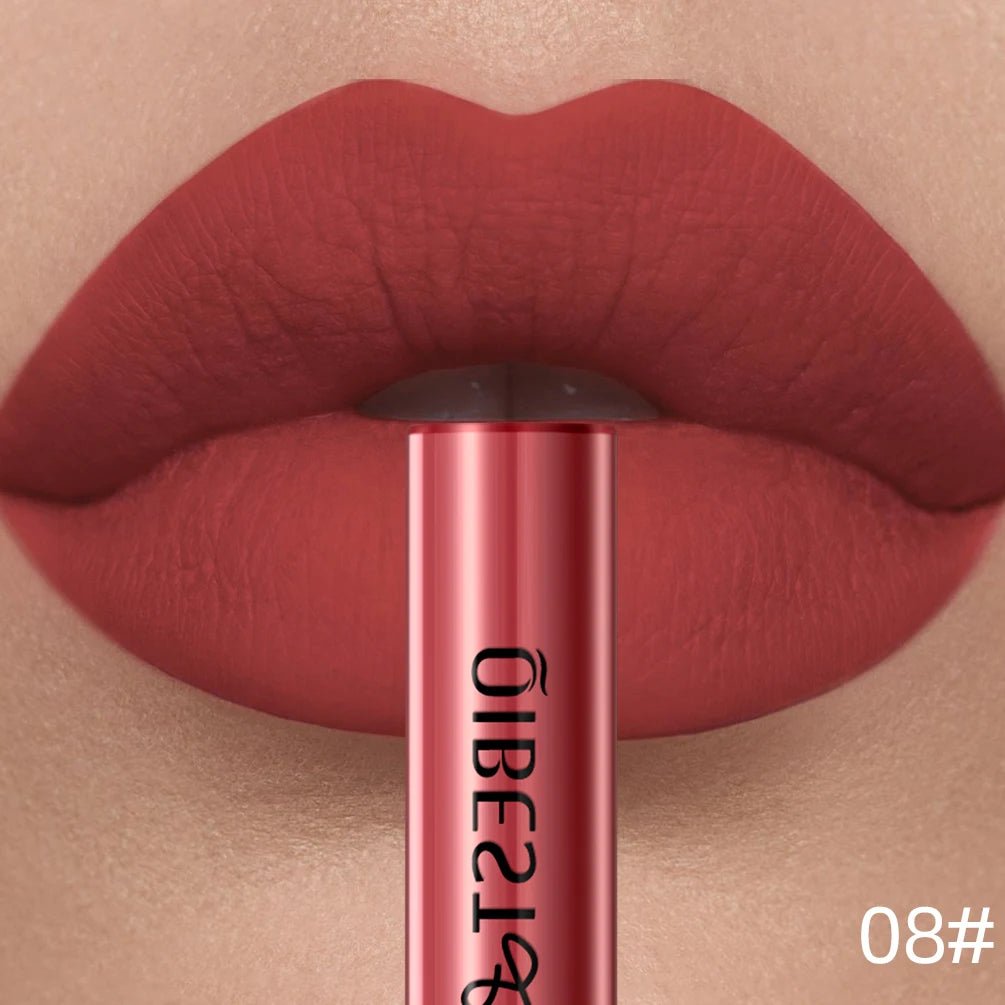 Matte Liquid Lipstick — Waterproof Long - Lasting Velvet Lip Gloss in 24 Natural & Bold Shades - Mzunye