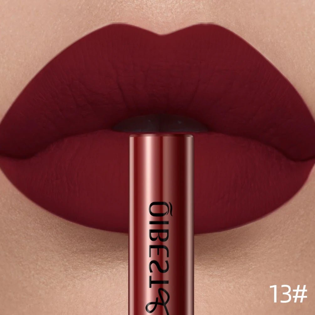 Matte Liquid Lipstick — Waterproof Long - Lasting Velvet Lip Gloss in 24 Natural & Bold Shades - Mzunye